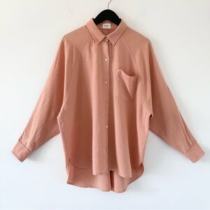 Aritzia Wilfred Free Boyfriend Shirt w Raglan Sleeve